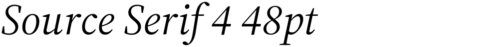 Source Serif 4 48pt