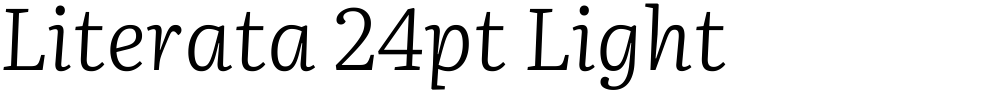 Literata 24pt Light