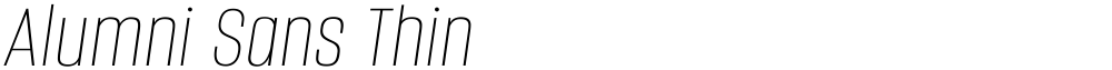Alumni Sans Thin