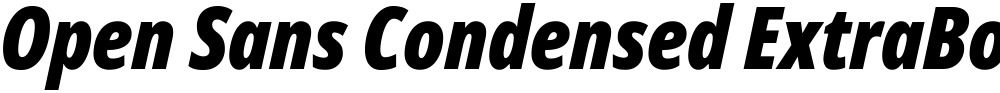 Open Sans Condensed ExtraBold