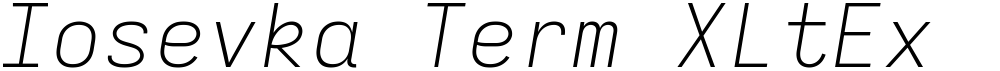 Iosevka Term XLtEx