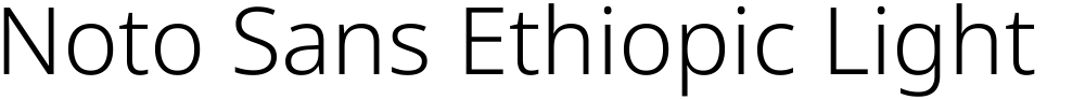 Noto Sans Ethiopic Light