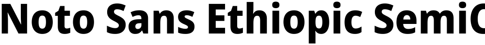 Noto Sans Ethiopic SemiCondensed ExtraBold