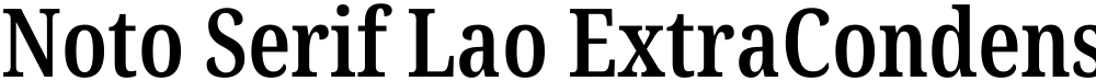 Noto Serif Lao ExtraCondensed SemiBold