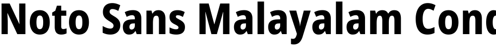 Noto Sans Malayalam Condensed ExtraBold