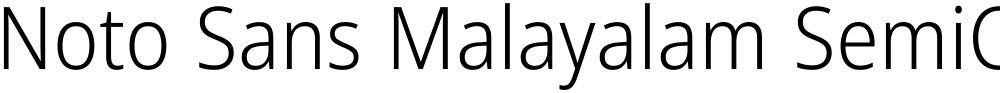 Noto Sans Malayalam SemiCondensed Light