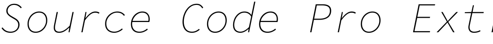 Source Code Pro ExtraLight