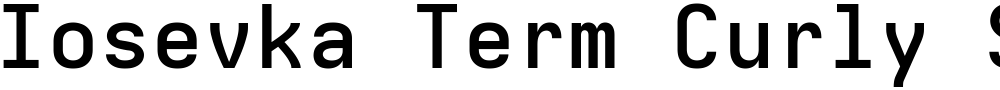 Iosevka Term Curly SmBdEx