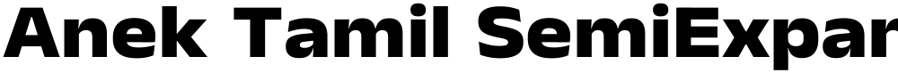 Anek Tamil SemiExpanded ExtraBold