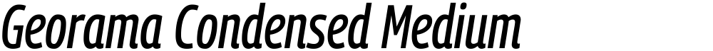 Georama Condensed Medium