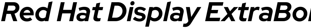 Red Hat Display ExtraBold