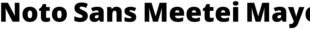 Noto Sans Meetei Mayek Black