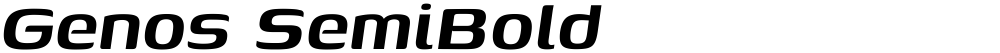 Genos SemiBold