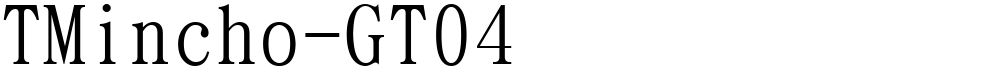 TMincho-GT04
