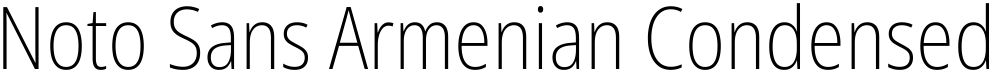 Noto Sans Armenian Condensed ExtraLight