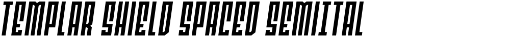 Templar Shield Spaced SemiItal