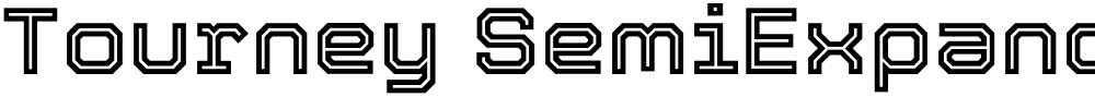 Tourney SemiExpanded SemiBold