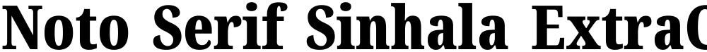 Noto Serif Sinhala ExtraCondensed Black