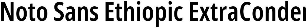 Noto Sans Ethiopic ExtraCondensed SemiBold
