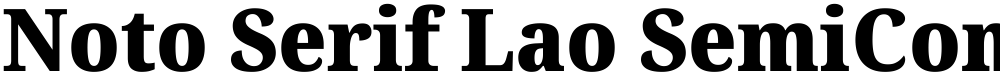 Noto Serif Lao SemiCondensed Black