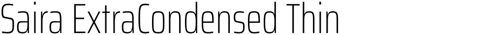 Saira ExtraCondensed Thin