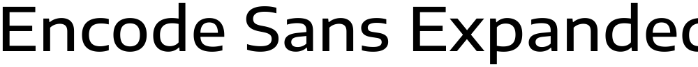 Encode Sans Expanded Medium