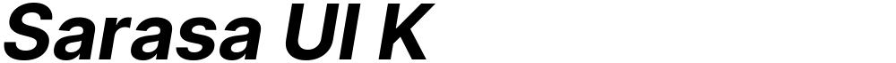 Sarasa UI K