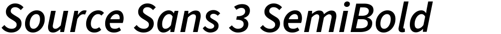 Source Sans 3 SemiBold