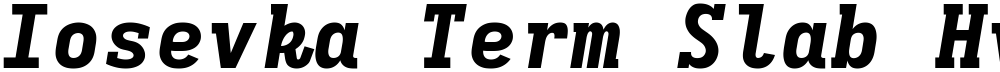 Iosevka Term Slab HvEx