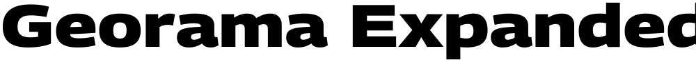 Georama Expanded ExtraBold