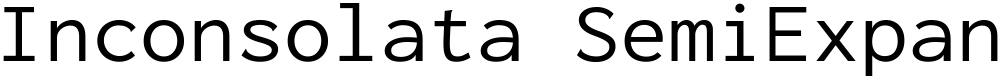 Inconsolata SemiExpanded