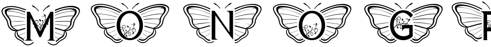 Monogram Butterfly