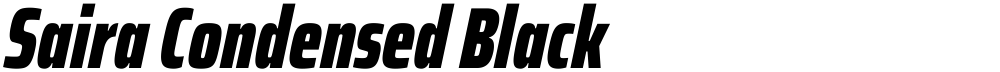 Saira Condensed Black