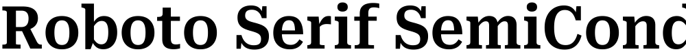 Roboto Serif SemiCondensed SemiBold