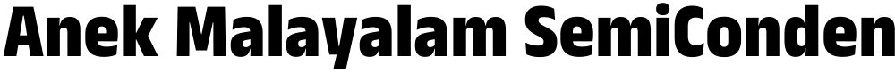 Anek Malayalam SemiCondensed ExtraBold