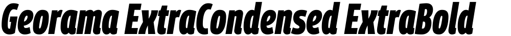 Georama ExtraCondensed ExtraBold