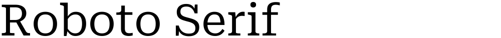 Roboto Serif