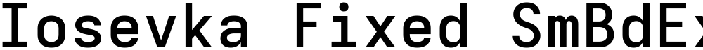Iosevka Fixed SmBdEx