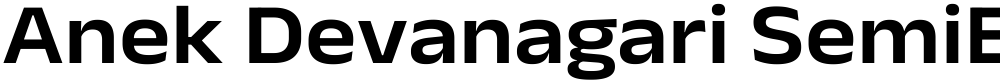 Anek Devanagari SemiExpanded SemiBold