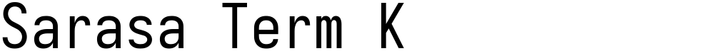 Sarasa Term K