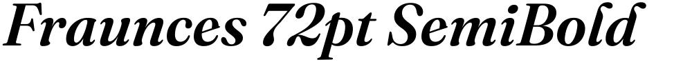 Fraunces 72pt SemiBold