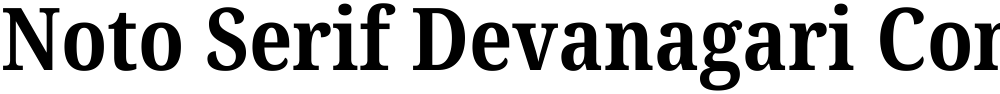 Noto Serif Devanagari Condensed