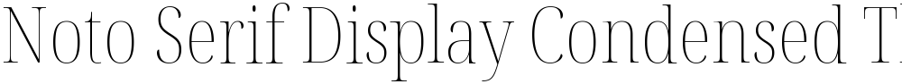 Noto Serif Display Condensed Thin