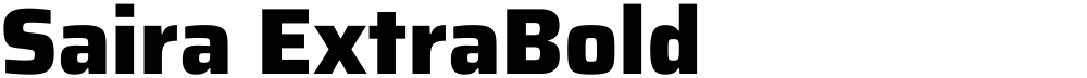 Saira ExtraBold