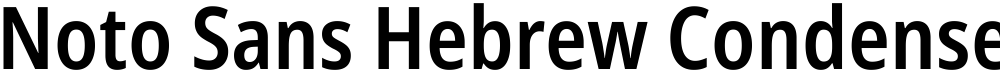 Noto Sans Hebrew Condensed SemiBold