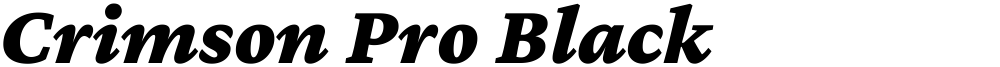 Crimson Pro Black
