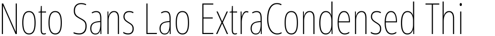 Noto Sans Lao ExtraCondensed Thin