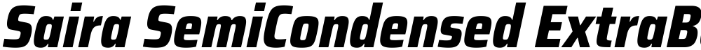 Saira SemiCondensed ExtraBold