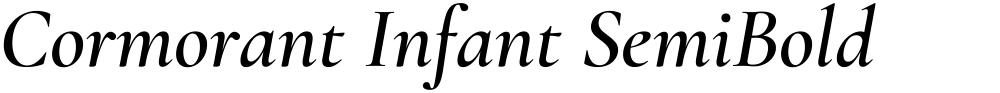 Cormorant Infant SemiBold