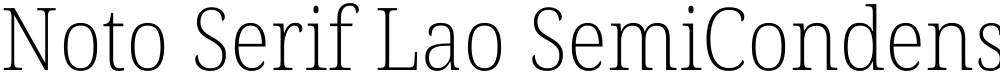 Noto Serif Lao SemiCondensed ExtraLight
